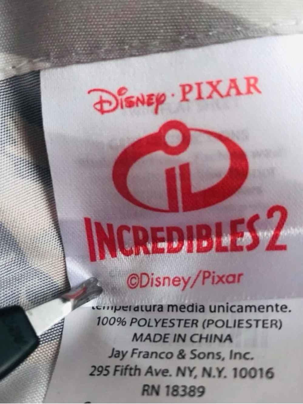 🛌Disney Pixar The Incredibles 2 Character 1 Twin Flat & 1 Fitted Sheet